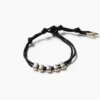 Abacus Single Wrap Bracelet Black
