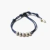 Abacus Single Wrap Bracelet Navy