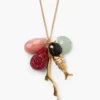 Anemone Charm Necklace Multi