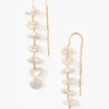 Anini Thread Thru Earrings Gold