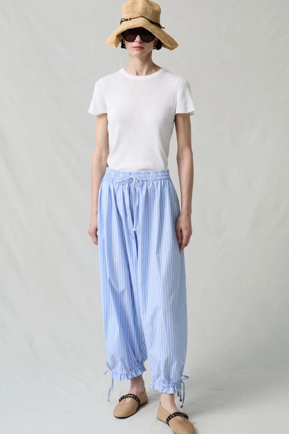 Balloon Pant Blue Stripe