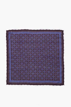 Beaded Floral Bandana Lapis