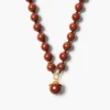 Bell Necklace Red Jasper