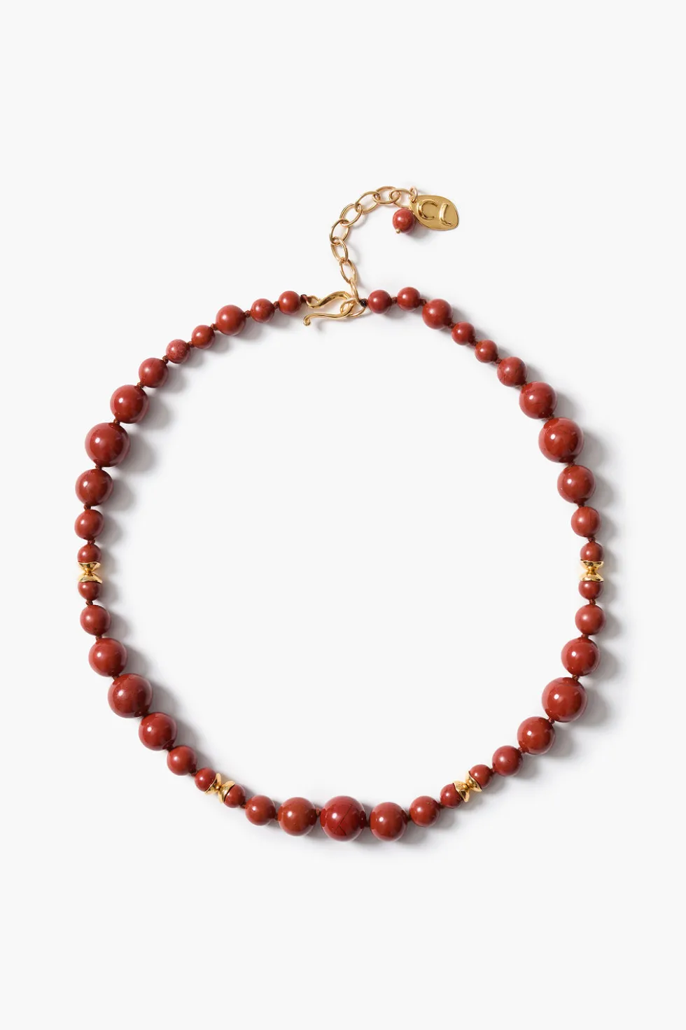 Bell Tower Necklace Red Jasper