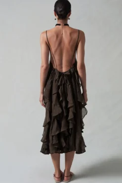 Bustle Dress Earth