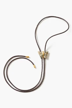 Butterfly Bolo Tie Necklace Jasper