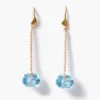 Camille Drop Earrings Blue Topaz