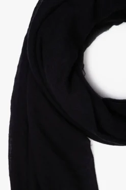 Cashmere and Silk Scarf Black