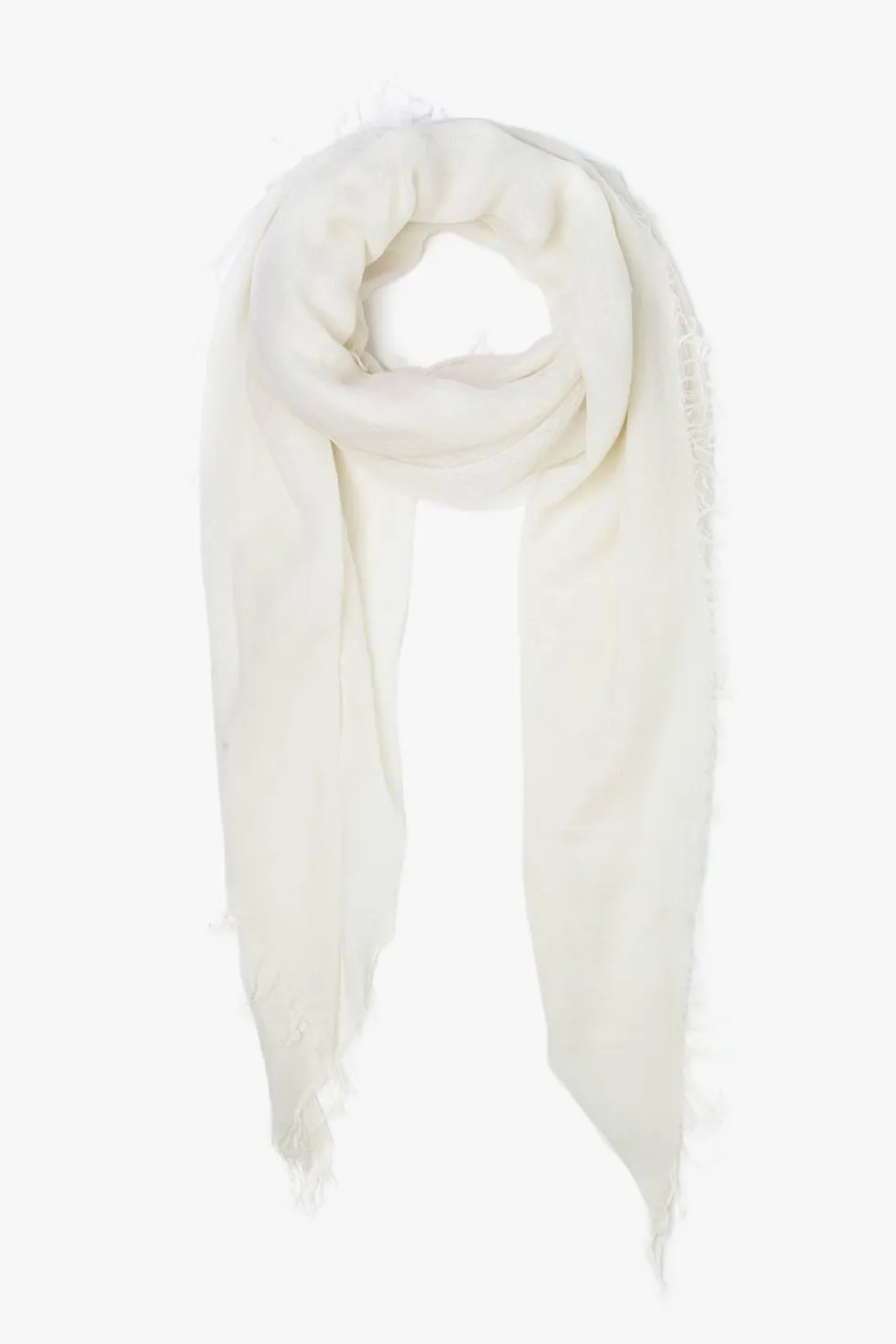 Cashmere and Silk Scarf Eggshell