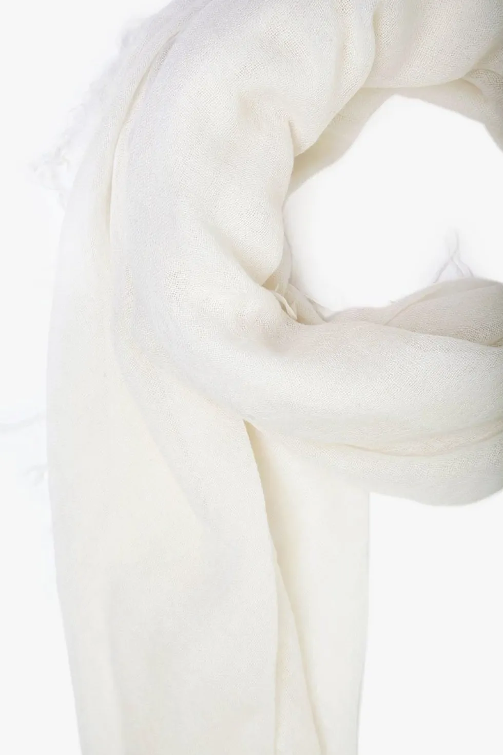 Cashmere and Silk Scarf Eggshell
