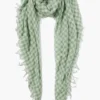 Cashmere and Silk Scarf English Ivy Gingham