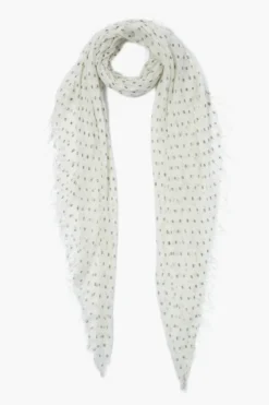 Cashmere and Silk Scarf Kombu Dot