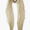 Cashmere and Silk Scarf Walnut Lunar Rock Dip Dyed