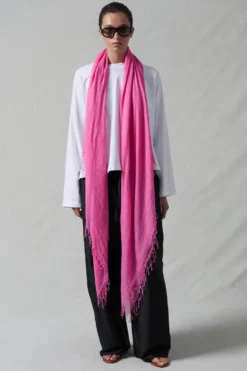 Cashmere and Silk Scarf Wild Orchid
