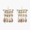 Cassis Waterfall Earrings White Agate