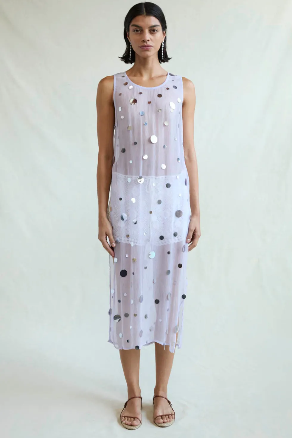 Chloe Sequin Tunic Lilac