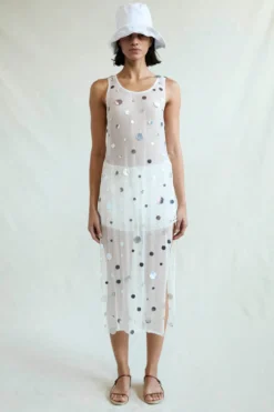 Chloe Sequin Tunic White