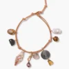 Cora Charm Anklet Natural
