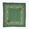 Embroidered Floral Bandana English Ivy