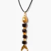 Fishbone Paracord Necklace Smoky Quartz