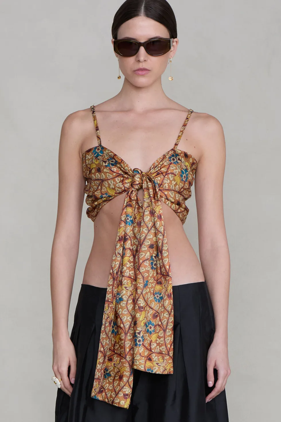 Flora Wrap Top Marigold