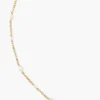Free-Form Pearl Necklace White
