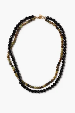 Gaia Duo Necklace Onyx