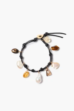 Gemma Charm Bracelet Black