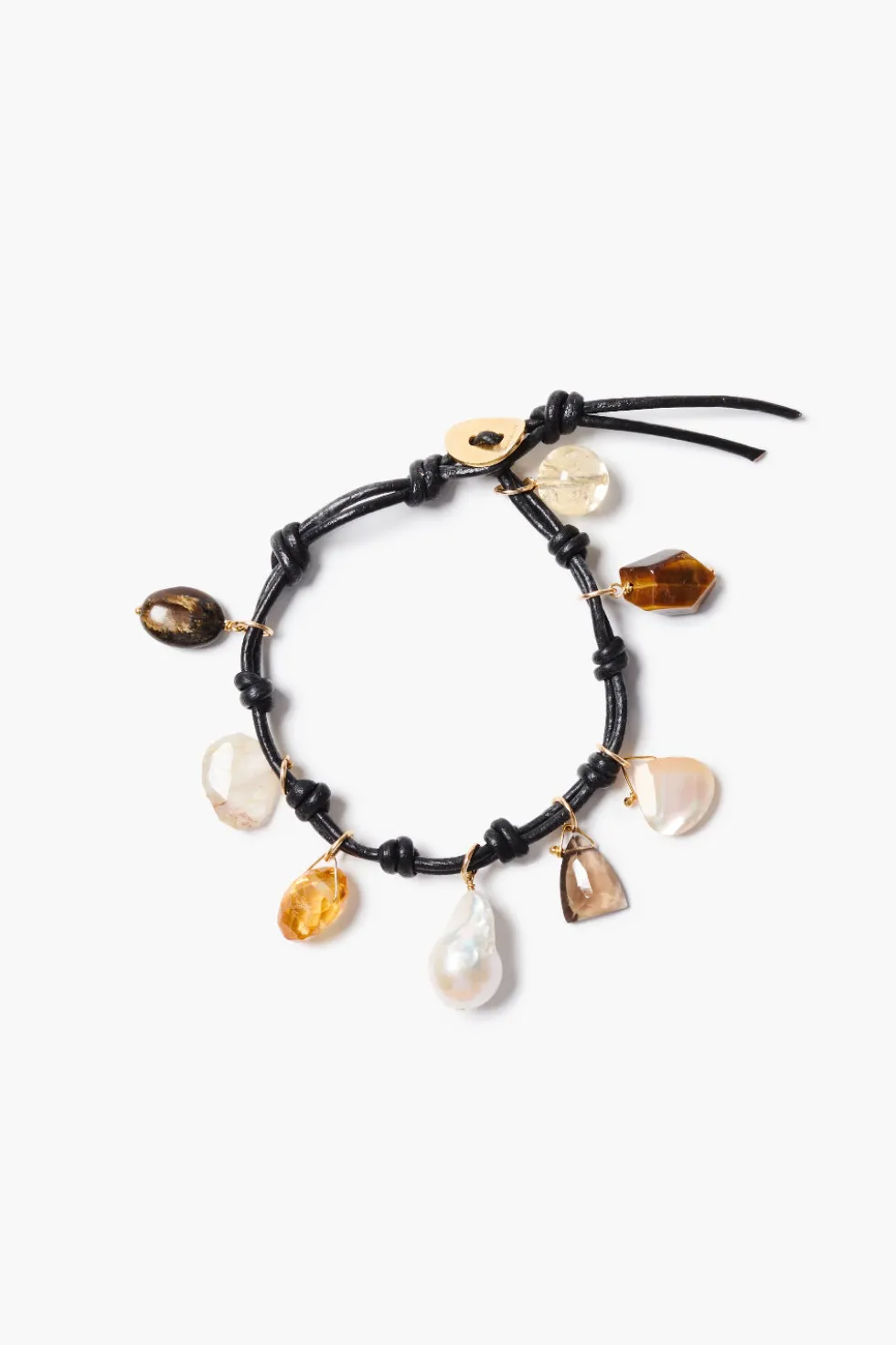 Gemma Charm Bracelet Black