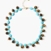 Globe Collar Necklace Turquoise