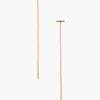 Gold Bar Chain Thread Earrings