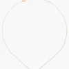 14k Gold and White Diamond Initial Necklace