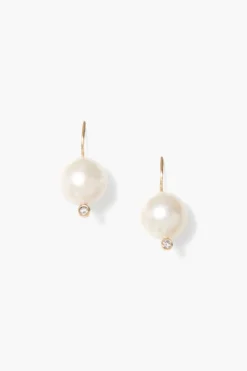 14k Kaia Earrings White Pearl