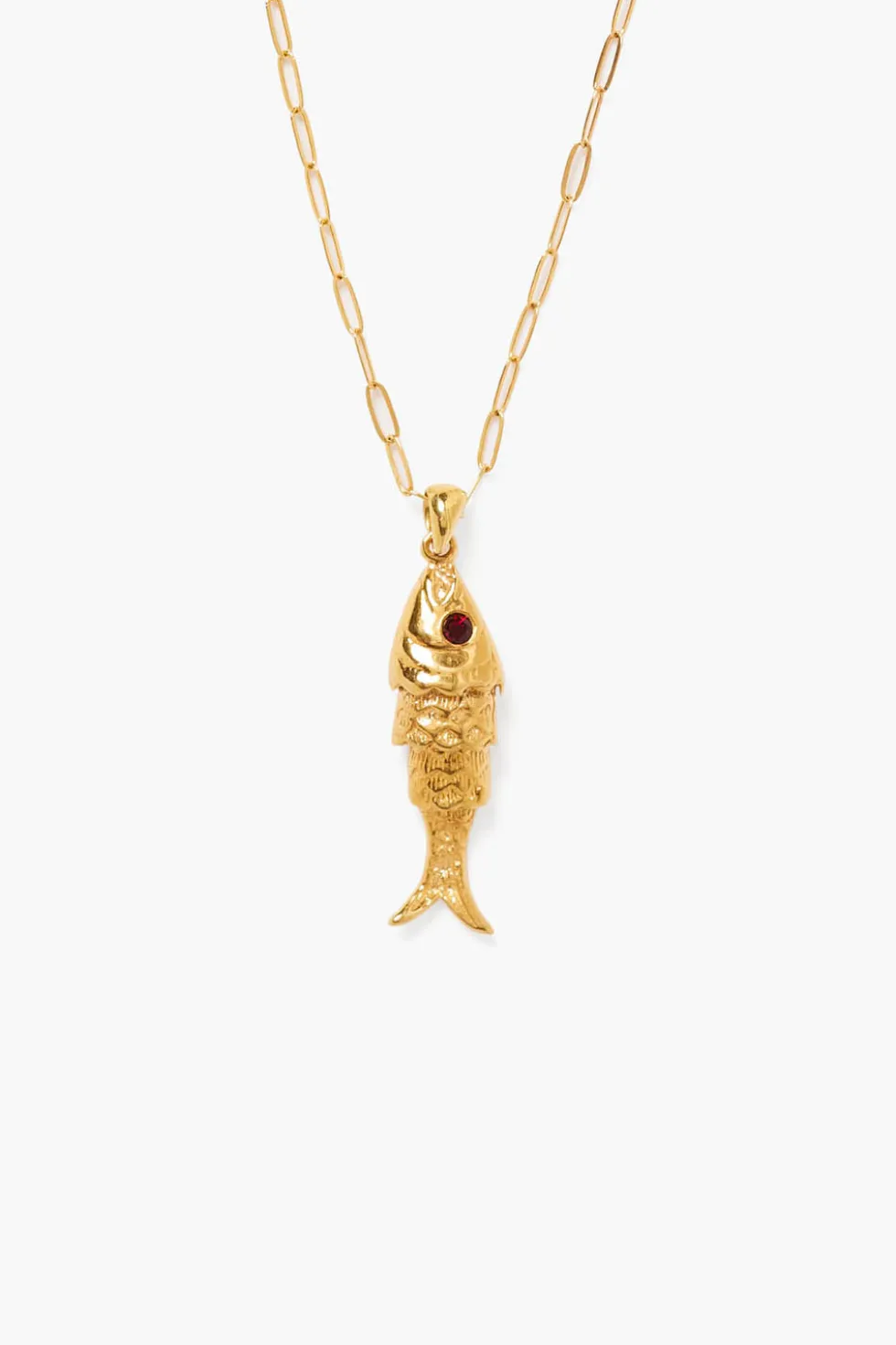 Koi Necklace Garnet