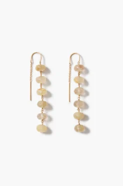 Ladder Earrings Rutilated Quartz
