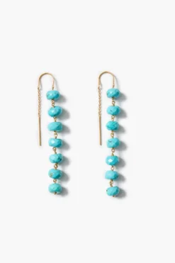 Ladder Earrings Turquoise