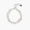 Large Chain Link Anklet Silver