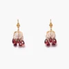 Lark Drip Earrings Garnet