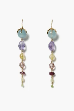 Lark Tiered Drop Earrings Multi Mix