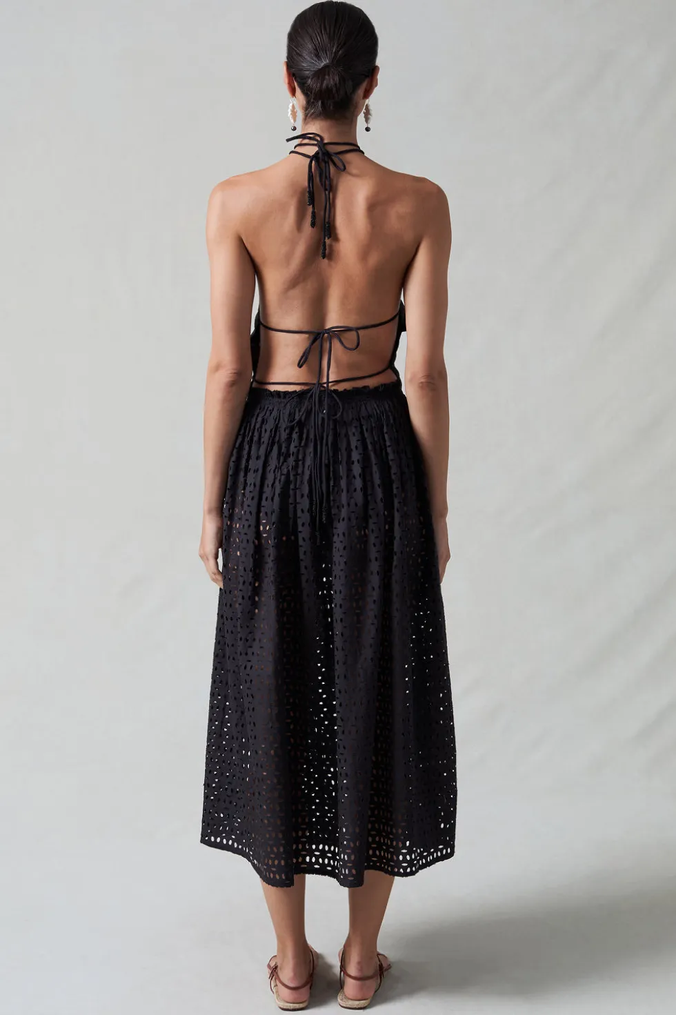 Laser Cut Ballet Skirt Black