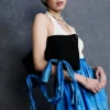 Mesh Net Tote Blue Check