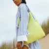 Mesh Net Tote Highlighter Yellow