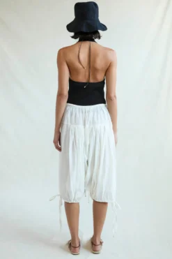 Million Pleats Fisherman Shorts Natural