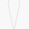 Mini Padlock Necklace Silver