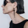 Mizumi Earrings Black Obsidian