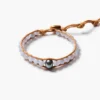 Nile Single Wrap Bracelet Blue Lace Agate