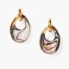 Nora Hoop Earrings Abalone