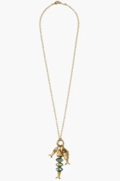 Orris Charm Necklace Labradorite