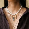 Orris Necklace White Pearl Mix
