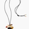 Palais Charm Necklace Black Agate
